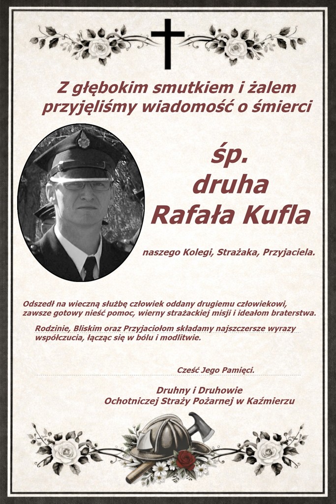 Rafał Kufel. Fot. OSP Kazimierz.