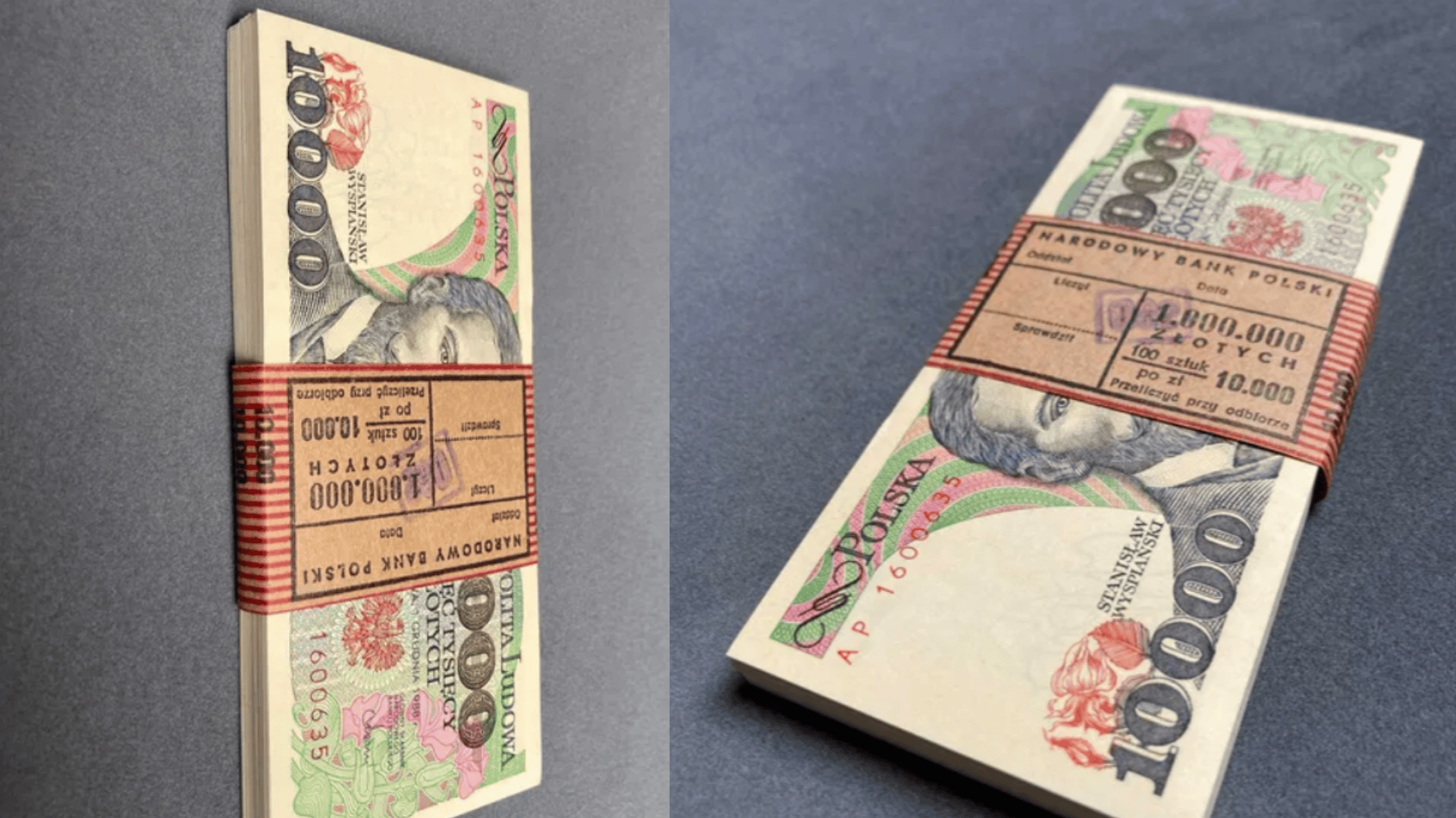 Banknoty PRL, fot. screen/ olx.pl