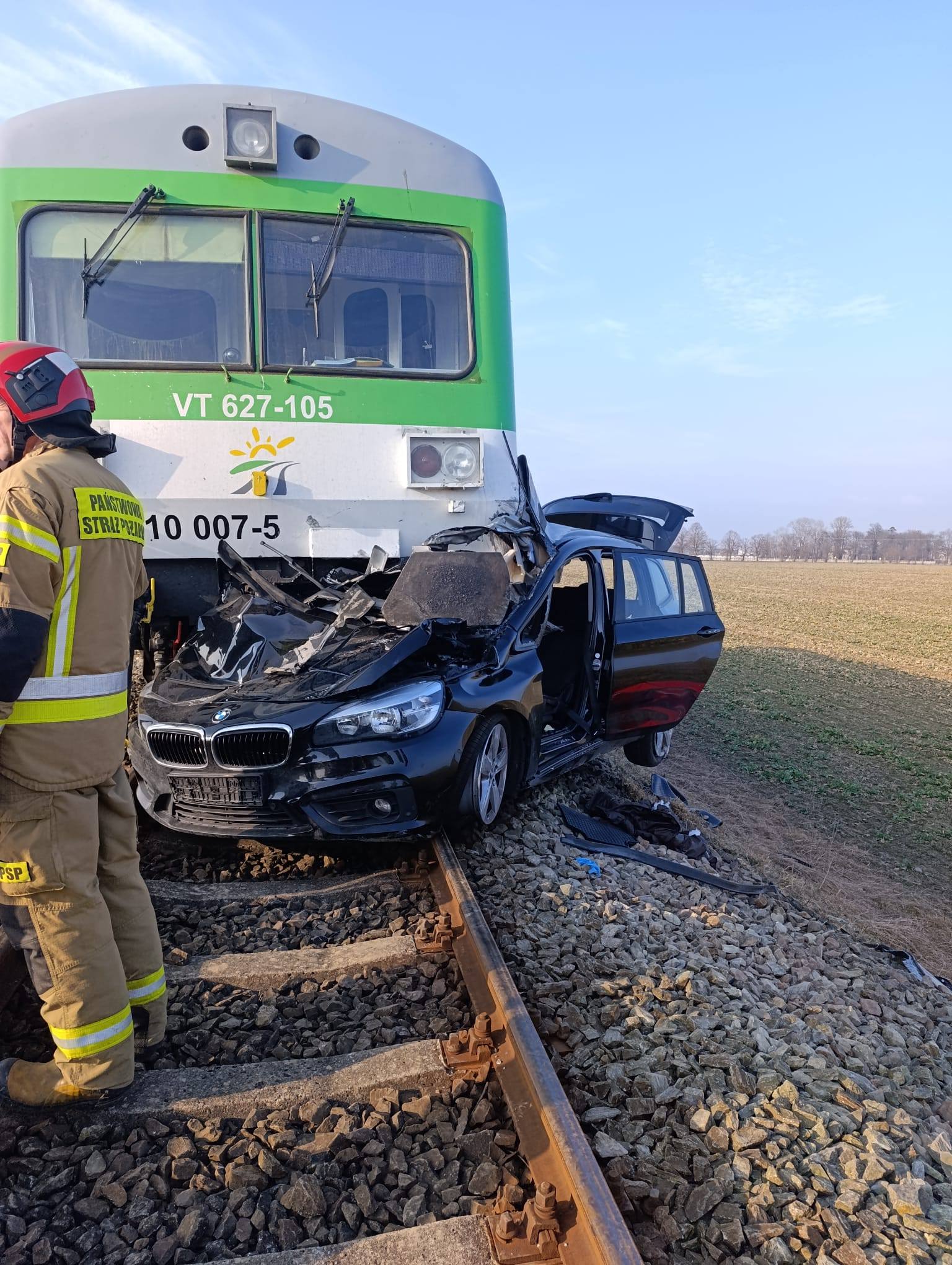 Wypadek w Ogorzelicach. Fot. KMP w Płocku