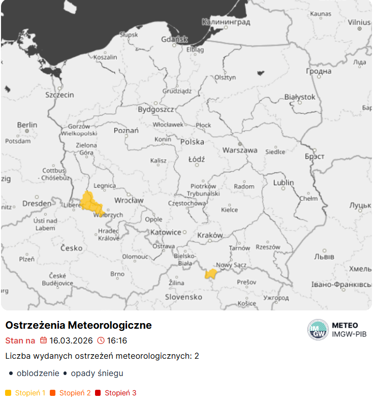 Alerty IMGW, Fot. meteo.imgw.pl