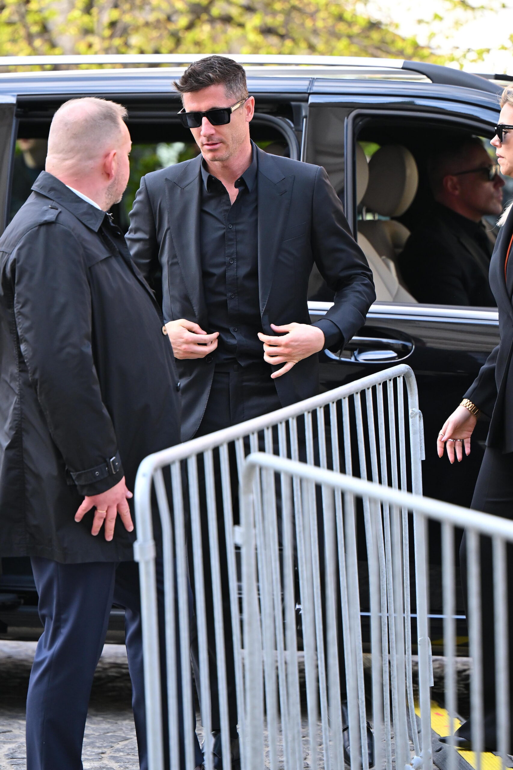 Robert Lewandowski na pogrzebie Jacka Magiery, Fot. KAPiF